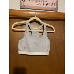Ruby Ribbon sports bra size 36 athletic white light blue comfort